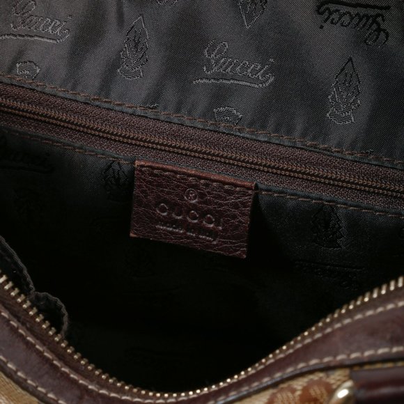 Gucci Beige Ebony GG Crystal Duchessa Tote - Picture 7 of 8